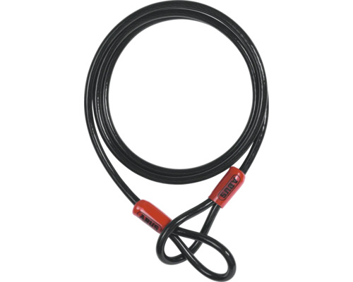 Câble à boucles ABUS en acier pour sécuriser les vélos et le matériel.