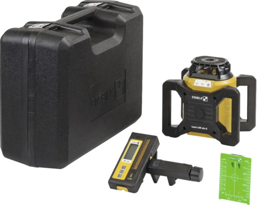 Set laser rotatif Stabila LAR 160 G avec récepteur, plaque de mire et coffret