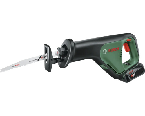 Scie sabre sans fil Bosch avec batterie 18 Volt et lame Progressor for Wood.
