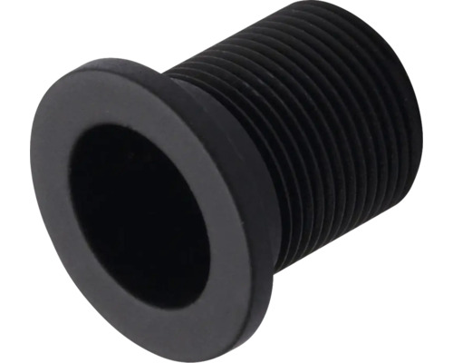 Rallonge filetée noire pour robinetterie sanitaire.