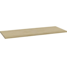 Regalbrett aus Holz mit Maserung.