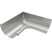 Angle intérieur pour gouttière en métal, 90 degrés, pour gouttières demi-rondes.