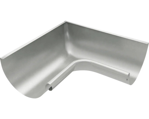 Angle intérieur pour gouttière en métal, 90 degrés, pour gouttières demi-rondes.
