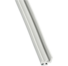 Rail profilé en aluminium avec rainure longitudinale pour le montage.