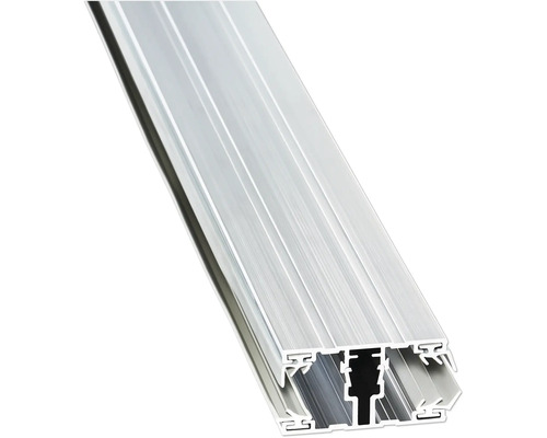 Aluminiumprofil für Montagesysteme, Querschnitt einer Metallschiene.