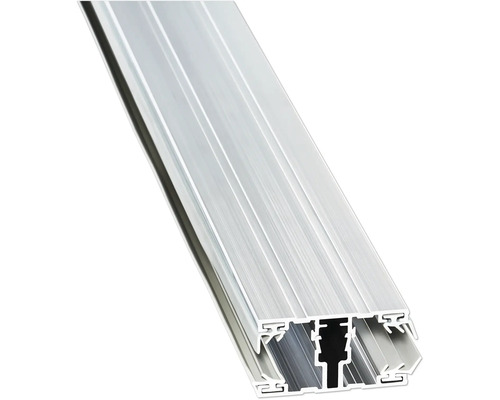 Aluminiumprofil mit Nut und Hohlkammern für Montage und Konstruktion.