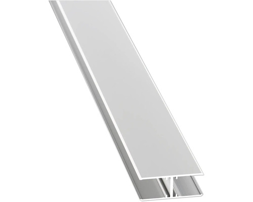 Profilé de jonction en H en aluminium pour panneaux.