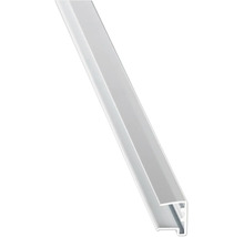 Abschlussprofil aus Aluminium, weiß, für Kanten.