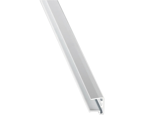 Profilé de finition en aluminium, blanc, pour bordures.
