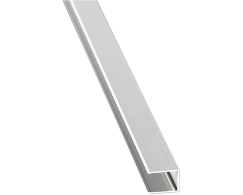 Profilé en U en aluminium pour une utilisation universelle dans l'aménagement intérieur et la fabrication de meubles.