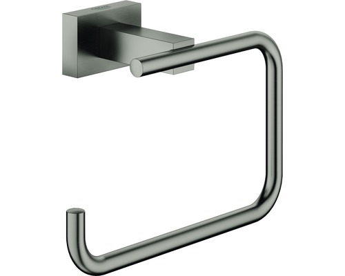 Dérouleur papier toilette GROHE Essential Cube hard graphite brossé 40507AL1