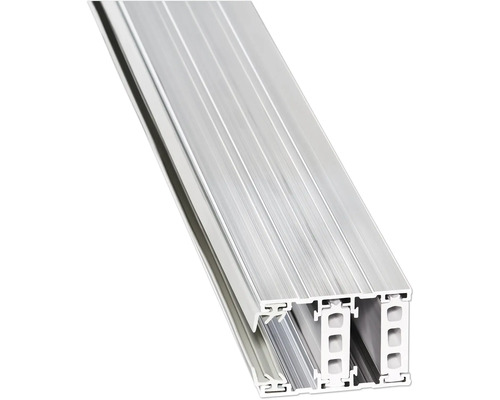 Profilé de base en aluminium pour seuils de porte avec système multicambres.