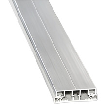 Aluminiumprofil mit mehreren Führungskanälen.
