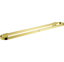 Goldener, doppelter Handtuchhalter zur Wandmontage