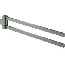 Porte-serviettes à deux bras en métal