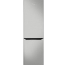 Réfrigérateur-congélateur Amica aspect inox, pose libre avec deux portes.