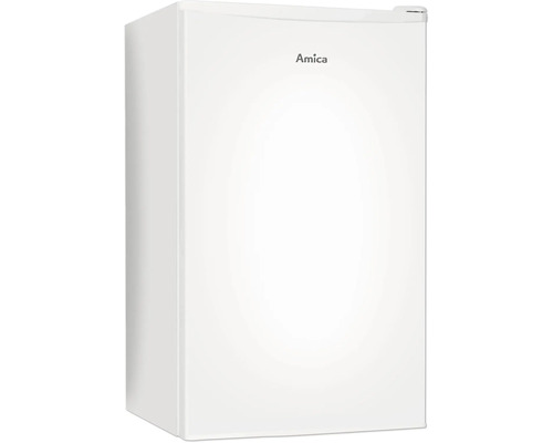 Réfrigérateur compact blanc de la marque Amica.