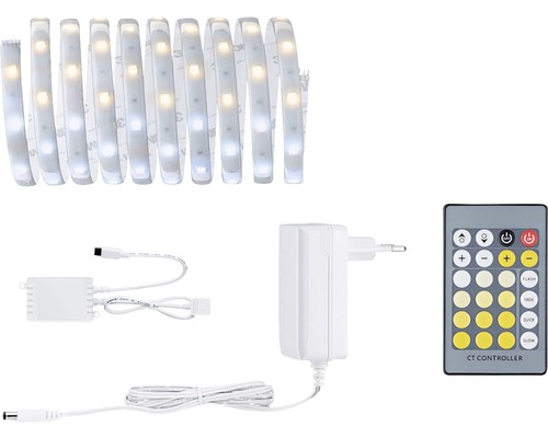 Set de base bande MaxLED 250 prête à l'emploi IP44 3 m 690 lm 2700 90 LEDs revêtues TunnableWhite 24V compatible Smart Home après extension