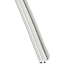 Profilé en plastique blanc à utiliser comme joint ou rail de montage.