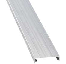Profilé en U en aluminium avec surface brossée.