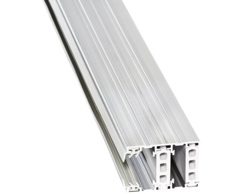 Rail à rideaux à trois voies en aluminium.