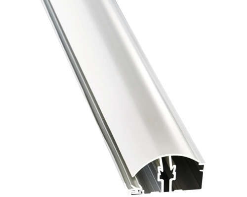 Profilé en aluminium pour rubans LED avec section semi-circulaire