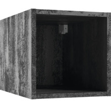 Étagère murale - L x h x p 30 cm x 30 cm x 44 cm couleur façade béton noir 292-A-03011
