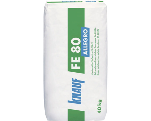 Knauf FE 80 Allegro Calciumsulfat-Fließestrich CA-C30-F6, 40 Kilogramm Sack