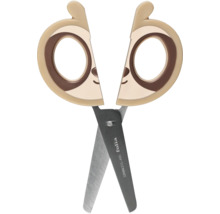Ciseaux de bricolage Folia en acier inoxydable avec poignées au design animalier pour enfants.