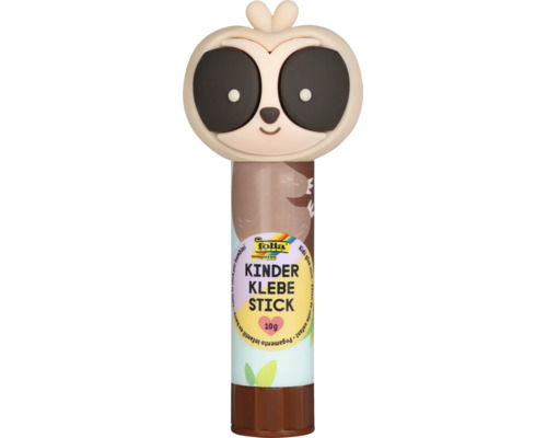 Bâton de colle pour enfants Folia 10 grammes avec bouchon en forme de paresseux