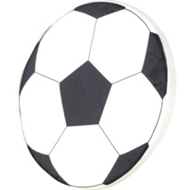 Sticker mural en forme de ballon de football avec un motif classique.