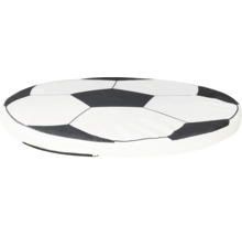 Coussin d'assise rond au motif de ballon de football