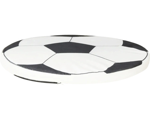 Coussin d'assise rond au motif de ballon de football