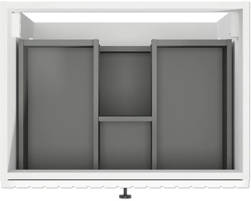 Meuble sous vasque RIETTI L x h x p 60 cm x 60 cm x 45 cm couleur façade blanc 292-D-06021
