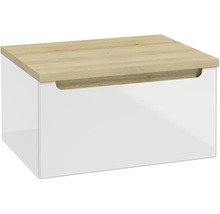 Meuble sous vasque STILLA L x h x p 60 cm x 30 cm x 45 cm couleur façade blanc 292-B-06001