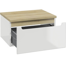 Meuble sous vasque STILLA L x h x p 60 cm x 30 cm x 45 cm couleur façade blanc 292-B-06001