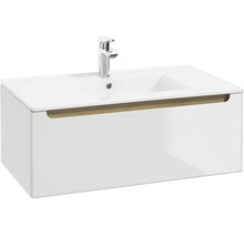 Meuble sous vasque STILLA L x h x p 80 cm x 30 cm x 45 cm couleur façade blanc 292-D-08001