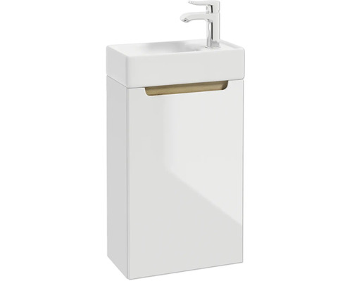 Meuble sous vasque STILLA L x h x p 40 cm x 60 cm x 22 cm couleur façade blanc 292-D-04001