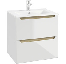 Meuble sous vasque STILLA L x h x p 60 cm x 60 cm x 45 cm couleur façade blanc 292-D-06001