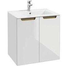 Meuble sous vasque STILLA L x h x p 60 cm x 60 cm x 45 cm couleur façade blanc 292-D-06004