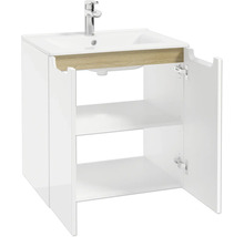 Meuble sous vasque STILLA L x h x p 60 cm x 60 cm x 45 cm couleur façade blanc 292-D-06004