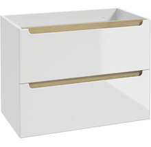 Meuble sous vasque STILLA L x h x p 80 cm x 60 cm x 45 cm couleur façade blanc 292-B-08002