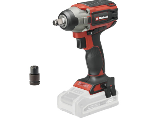 Visseuse à chocs sans fil Einhell Professional avec moteur sans charbon, clip ceinture et adaptateur, système Power X-Change 18 Volt.