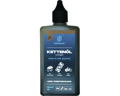Bike Broz Kettenöl mit Graphit für alle Wetterbedingungen, Ketten und Fahrräder, High Performance Schmiermittel.