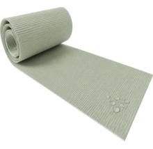Tapis isolant nervuré hydrofuge, partiellement enroulé.