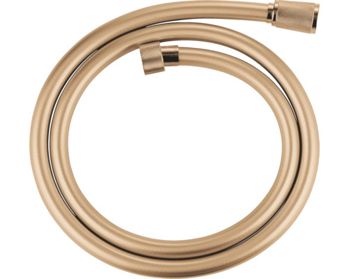 Brauseschlauch in Gold-Optik, flexibel mit Metallanschlüssen.