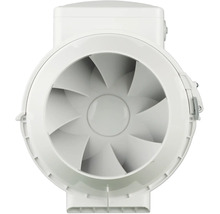 Ventilateur de conduit en plastique pour la ventilation dans un boîtier rond avec pales intégrées