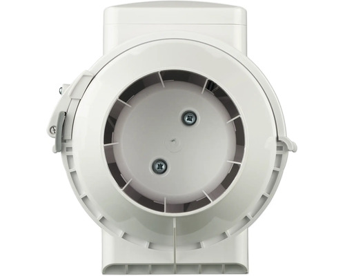 Ventilateur de conduit en plastique blanc pour la ventilation.