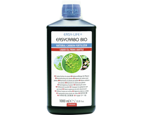 Engrais de carbone liquide Easy-Life EasyCarbo Bio pour plantes d aquarium en bouteille de 1000 millilitres.