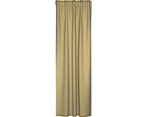 Rideau en tissu texturé avec plis.